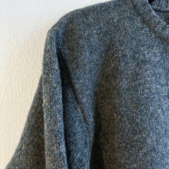 VINTAGE WOOLRICH 80's Heritage Handframed 100% Wool Crewneck Sweater in green - Picture 5 of 5